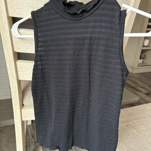 Planet Gold High-Neck Crop Tank